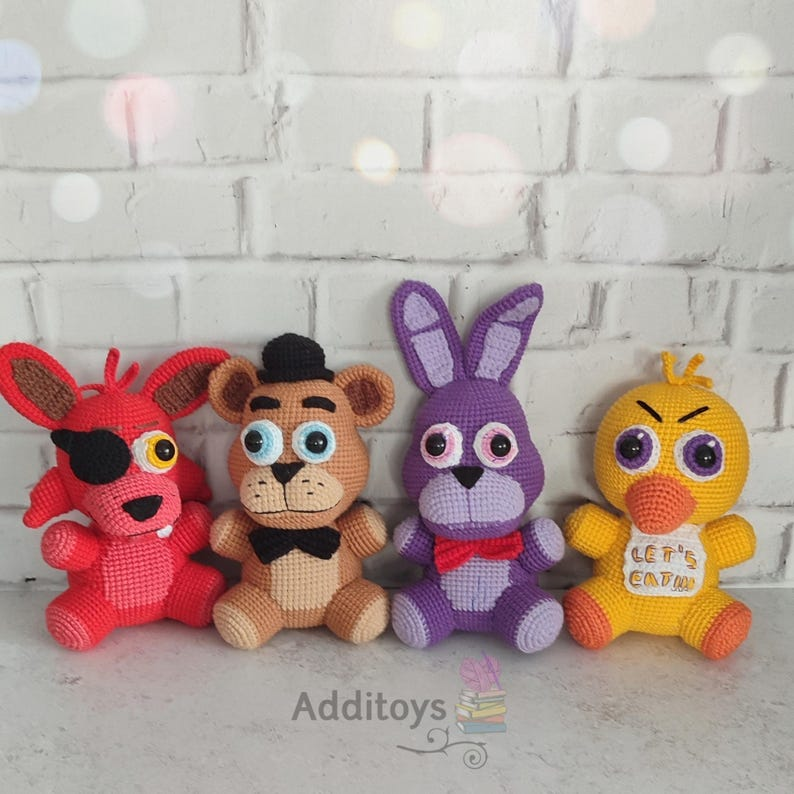 UPDATED! A Creepy Compilation of 20+ Five Nights at Freddy's Patterns ... Amigurumi, Hats, and Beyond!