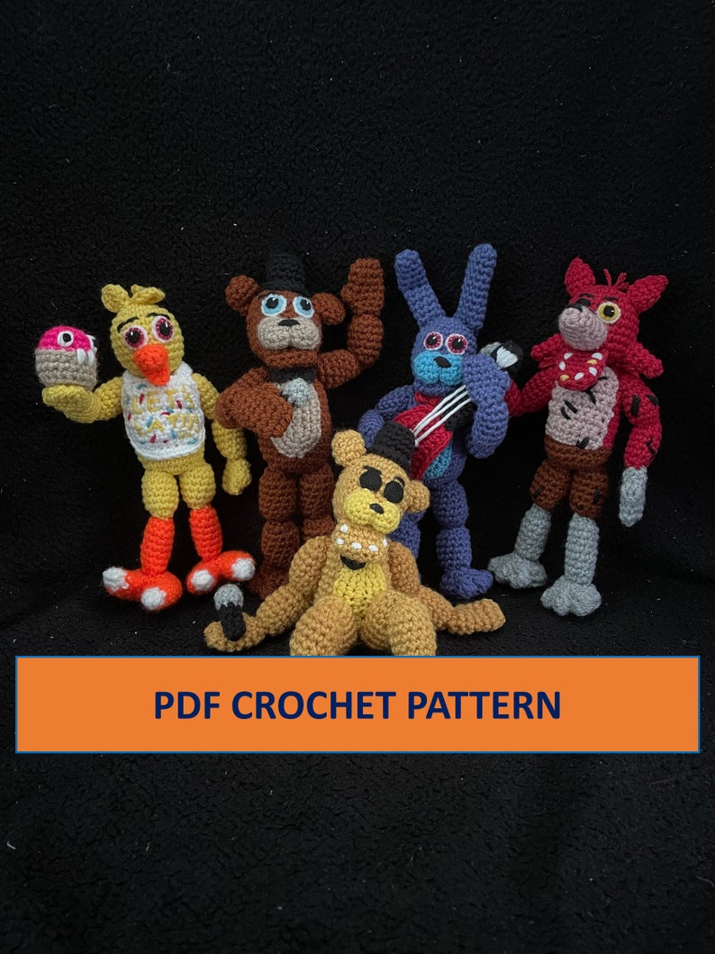 My Favorite Five Nights at Freddy's Patterns ... Amigurumi, Hats, and More!