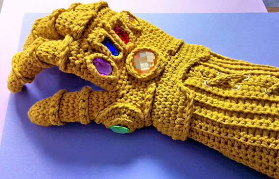 Knit or Crochet Your Own Infinity Gauntlet - Patterns Available!