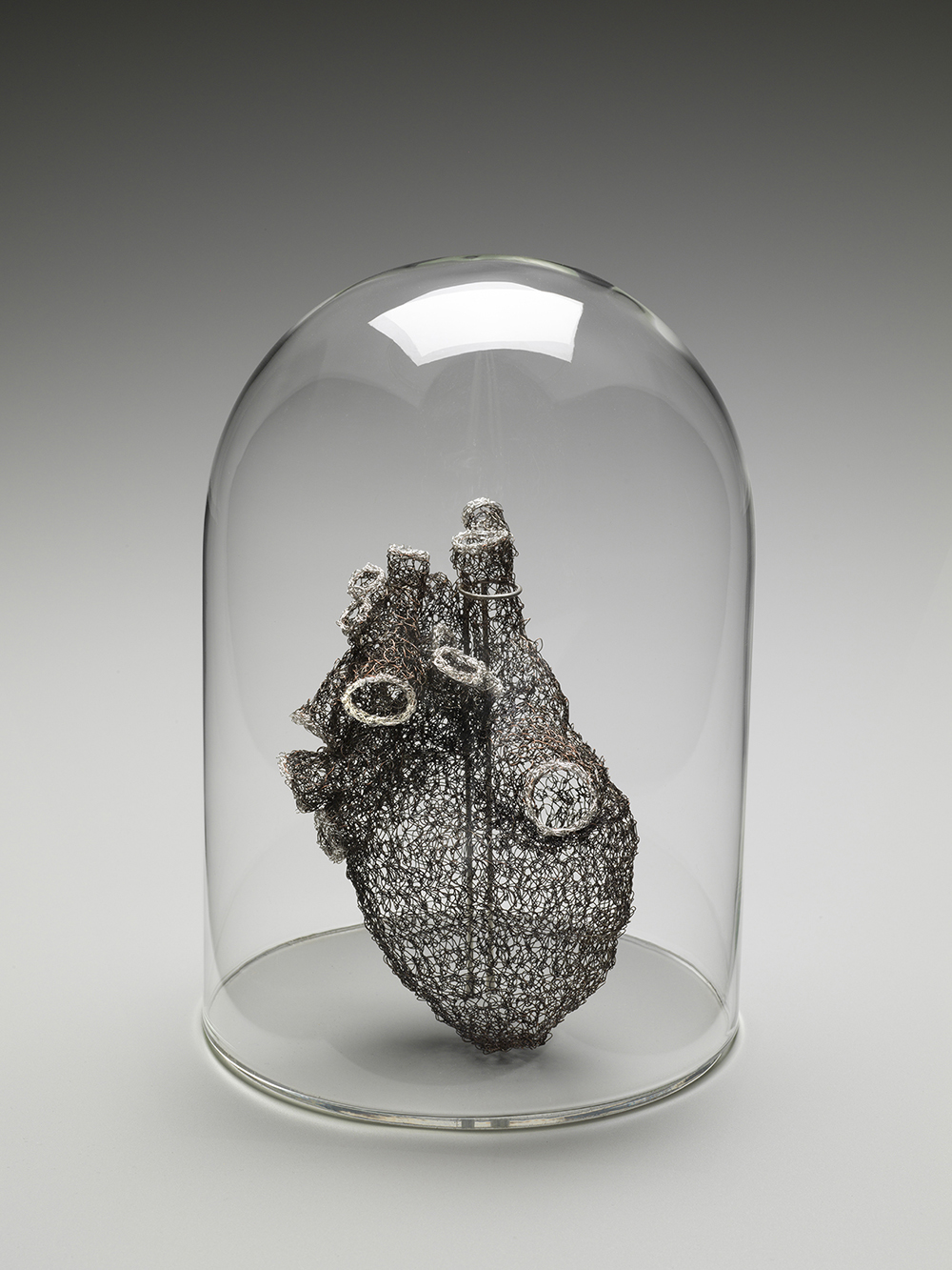 Anne Mondro Crocheted an Anatomically Correct Heart Using 26-Gauge Steel and Copper