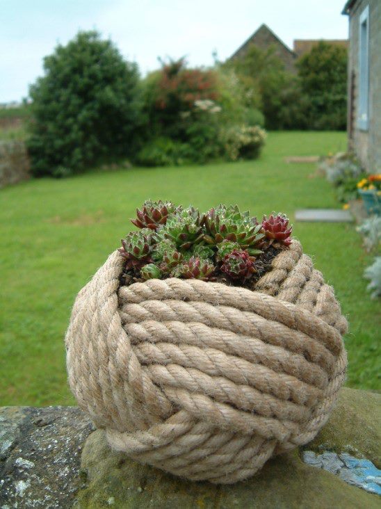 These Rope Planters Are So Smart and They Have Me Dreaming of Spring