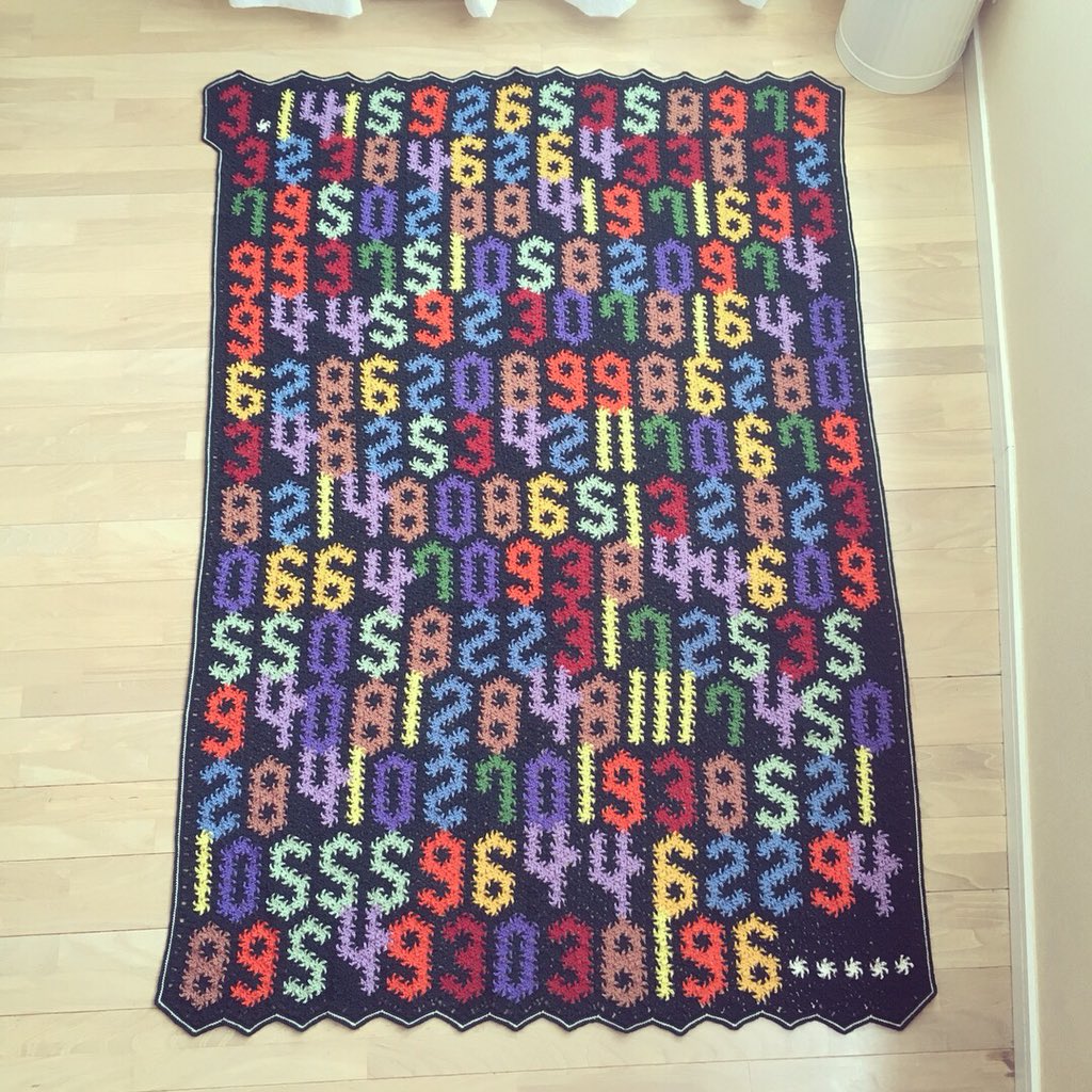 Pi is Coming, How Many Digits Can You Crochet Into One Blanket?