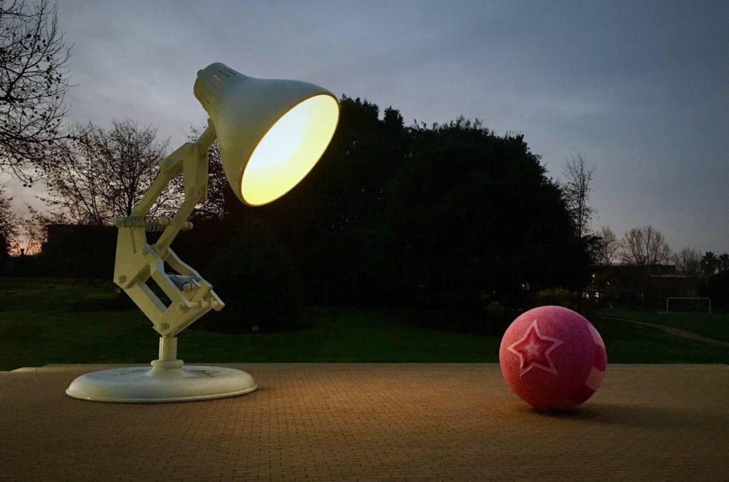 Pixar Luxo Ball Yarn Bomb