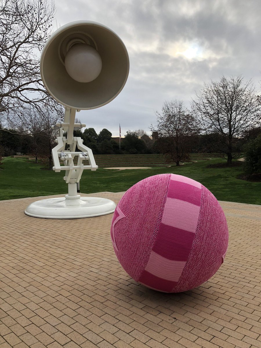 Pixar Luxo Ball Yarn Bomb