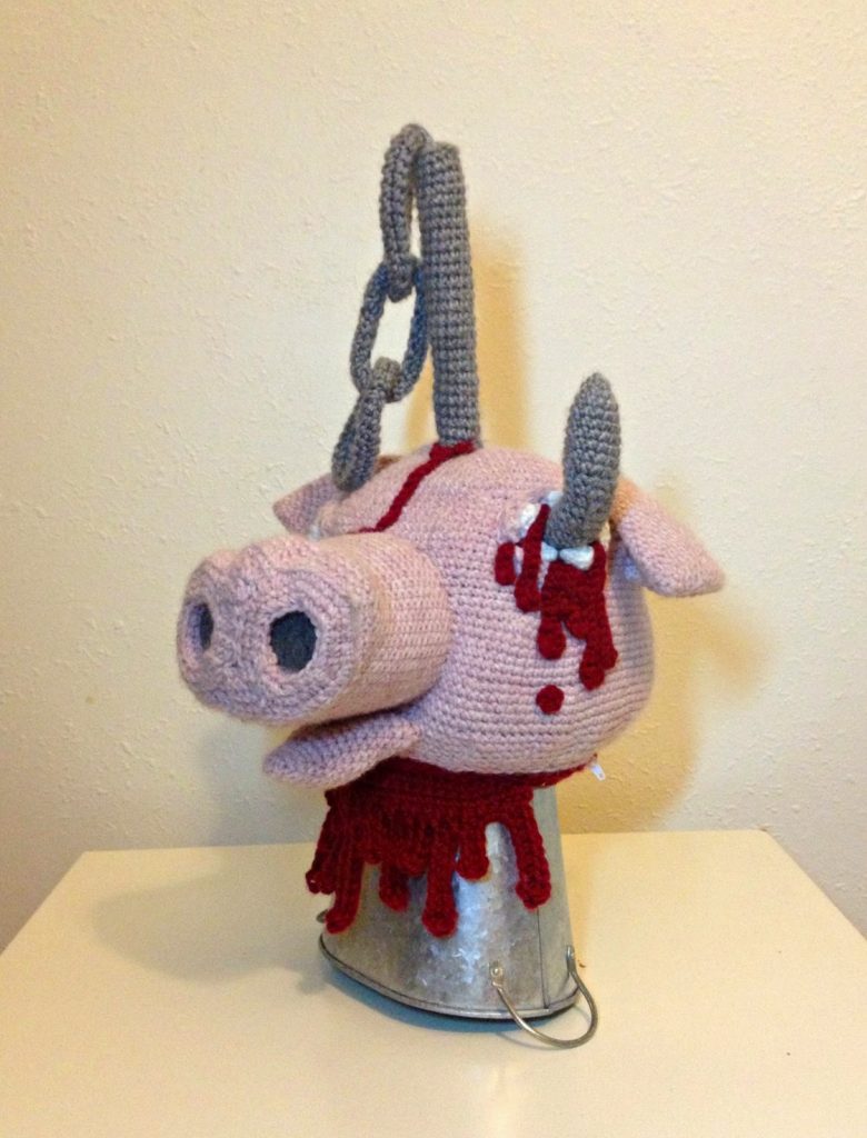 Decapitated Pig's Head Purse