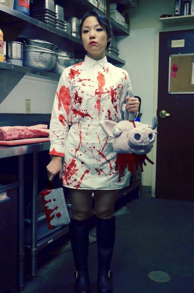 Decapitated Pig's Head Purse