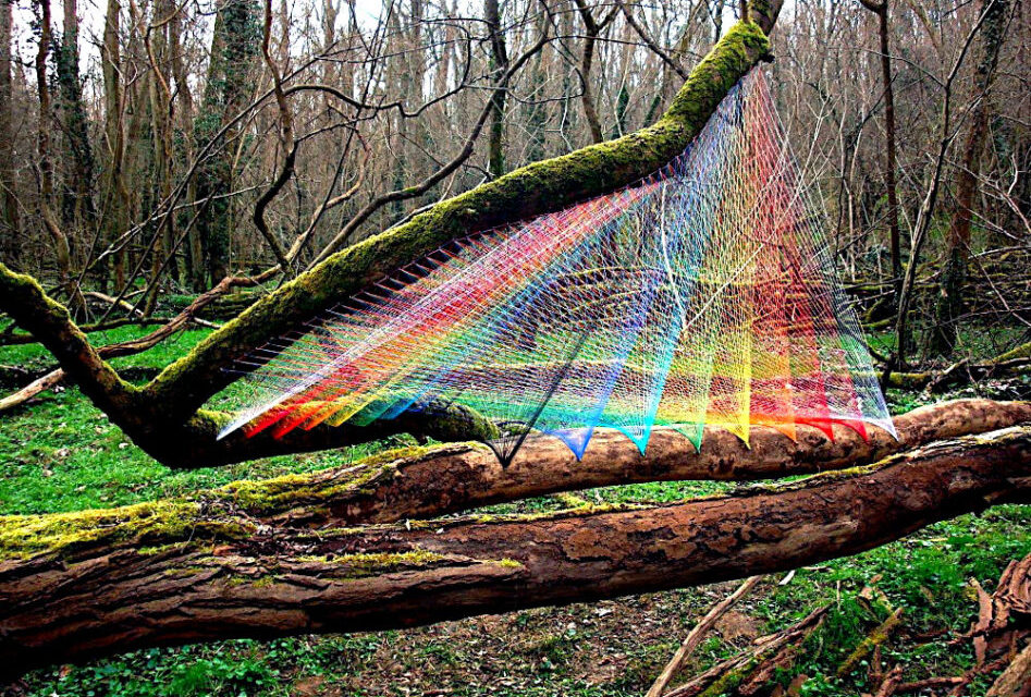 Sebastien Preschoux’s Breathtaking Thread Installations