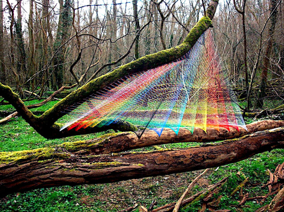 Sebastien Preschoux's Breathtaking Thread Installations
