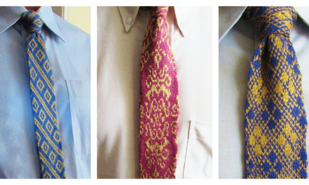 Check Out This Trio of Knitted Ties – Patterns Designed By Deborah Tomasello