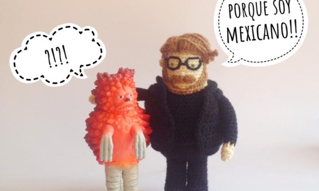 Clever Guillermo del Toro Amigurumi Crocheted By The One and Only Berenice Grimm