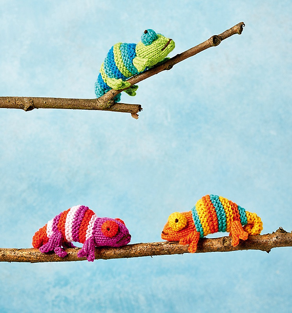 Knitters Love Tiny Chameleons Too and Good News, Now There's a Pattern For You!