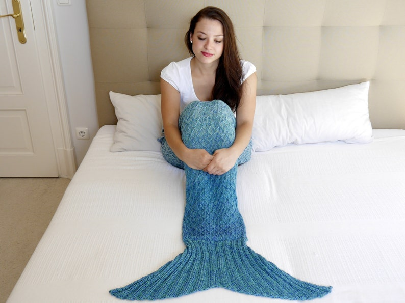 5 Mermaid Tail Blanket Patterns ... Such a Creative Use of Yarn!
