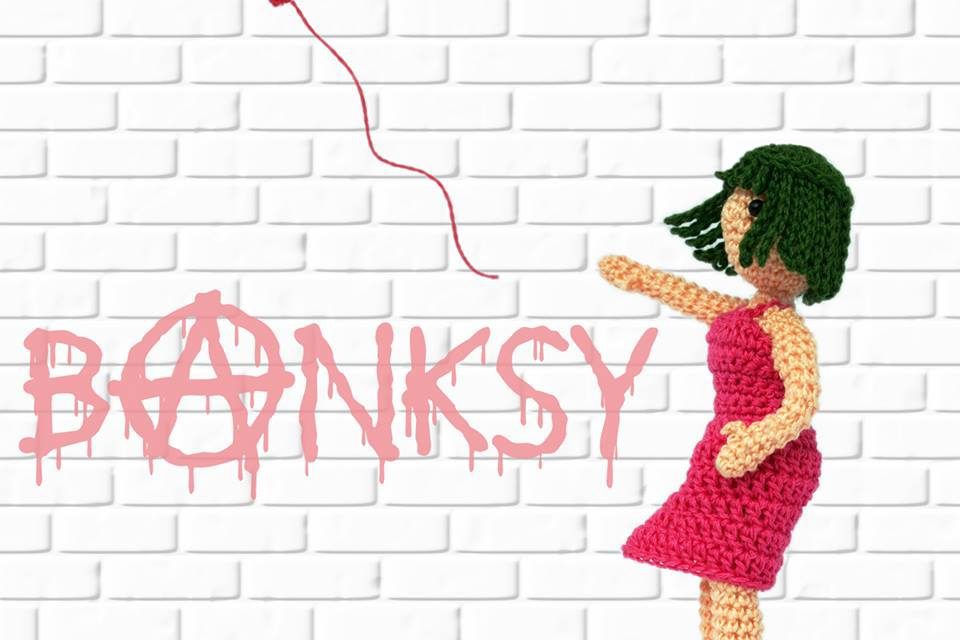 Awesome Amigurumi Tribute to Banksy Crocheted By Birygurumi