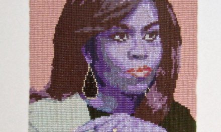 Peggy Dembicer’s ‘Leading Lady’ … a Beautiful Beadweaving of Michelle Obama