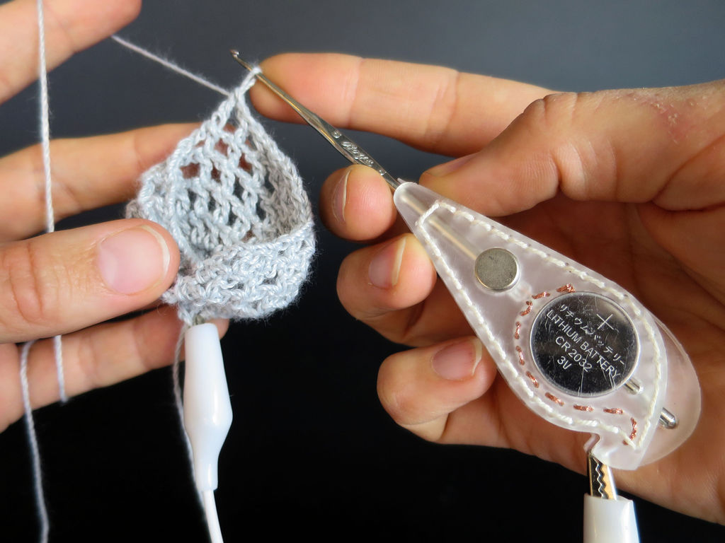The Ohm Hook Makes Electrical Resistance a Tangible Property of Textile Making - Make One!
