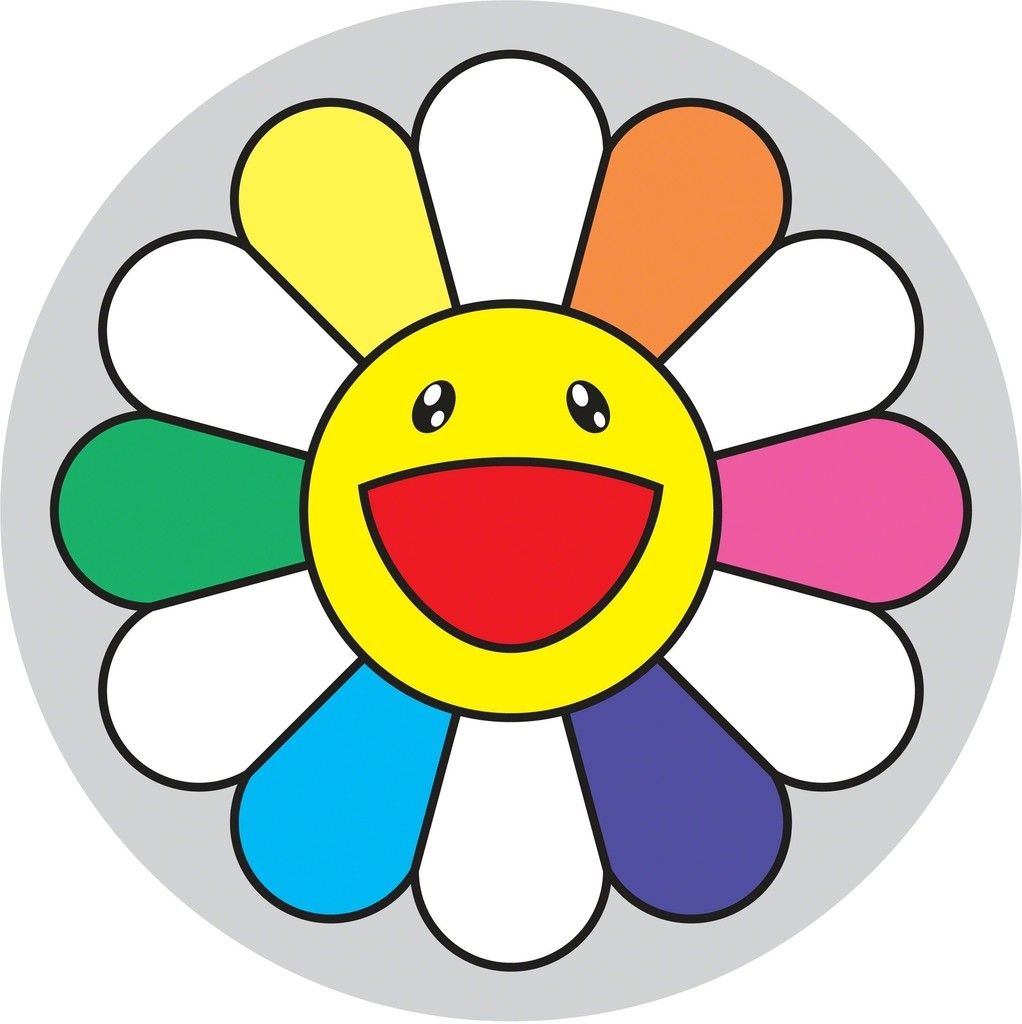 Colorful Flower Pillow Pattern - Perfect for Fans of Takashi Murakami