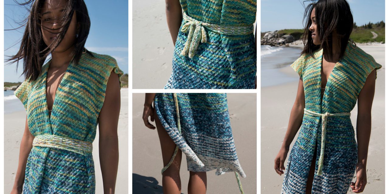 Knit a Beautiful Kimono Cover-Up, Perfect For the Beach!
