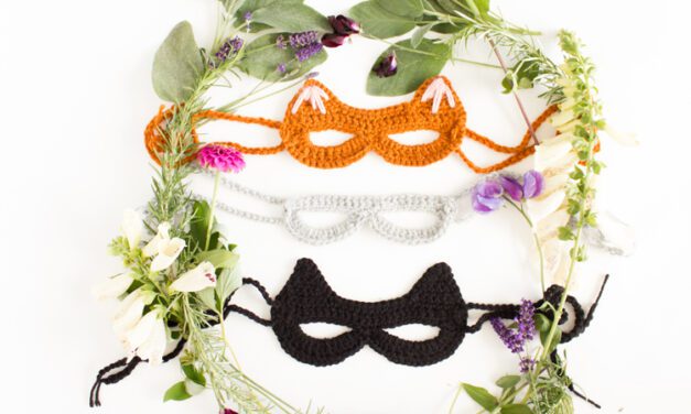 Cute Kitty Cosplay Alert! Crochet a Cat Mask With This Free Pattern & Tutorial