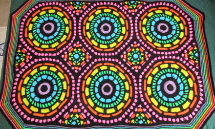 She Won First Place For This Stained-Glass Inspired Blanket, Get the Crochet Pattern!