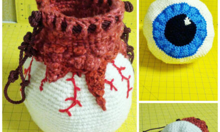 Crochet a Creepy Eyeball Bag … Get the Pattern, Freak Out Your Friends
