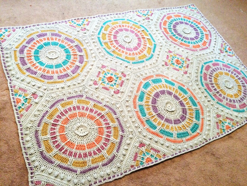 She Won First Place For This Stained-Glass Inspired Afghan, Get the Crochet Pattern!