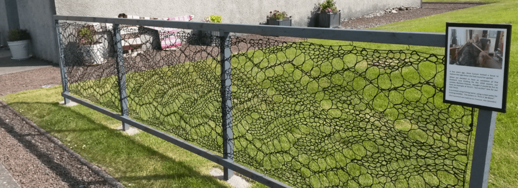 Anne Eunson's Knitted Lace Garden Fence For The Shetland Museum