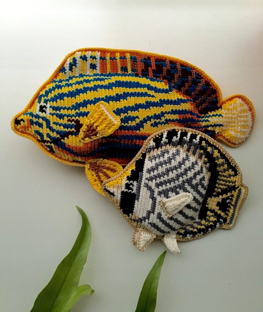I Spy a Couple of Crochet Butterflyfish ... Oh, and a Nautilus Too ...