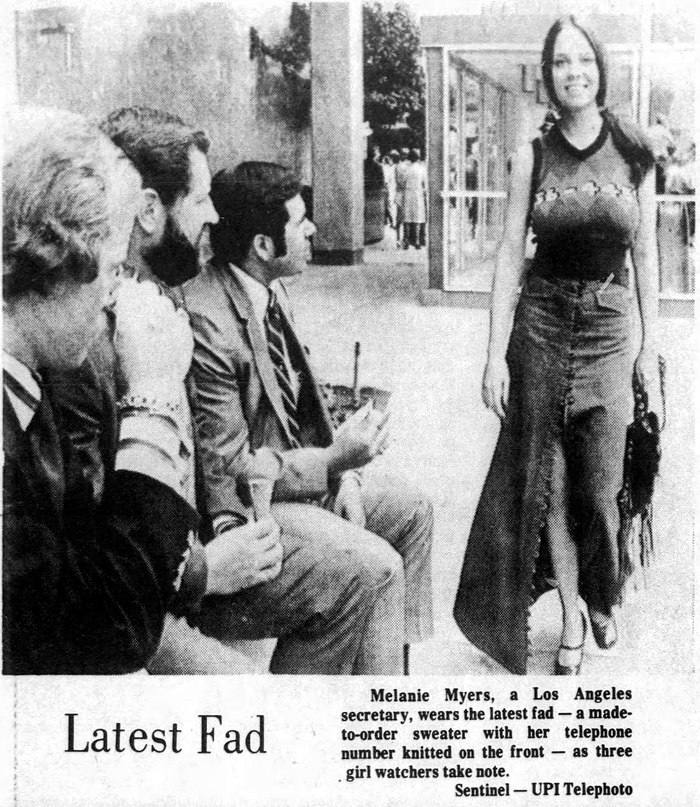 Remember When We Stitched Our Phone Numbers Onto Our Sweaters? Oh, Yes ... That Happened.