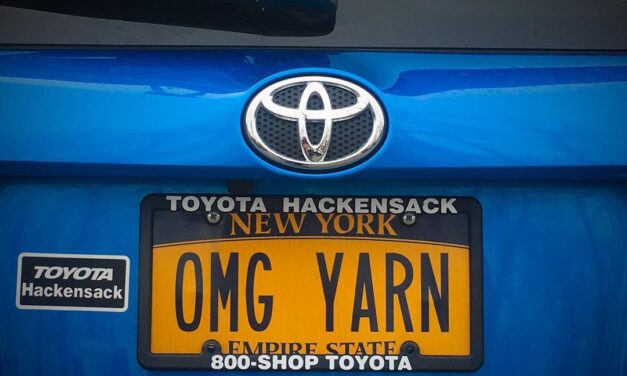 ‘OMG YARN’ The Best License Plate For Yarn Lovers Spotted In NY State!