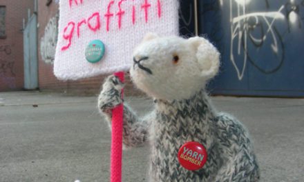 This Rat Is Calling For More Knitted Graffiti and I Totally Agree … Yarn Bombers Unite Now!