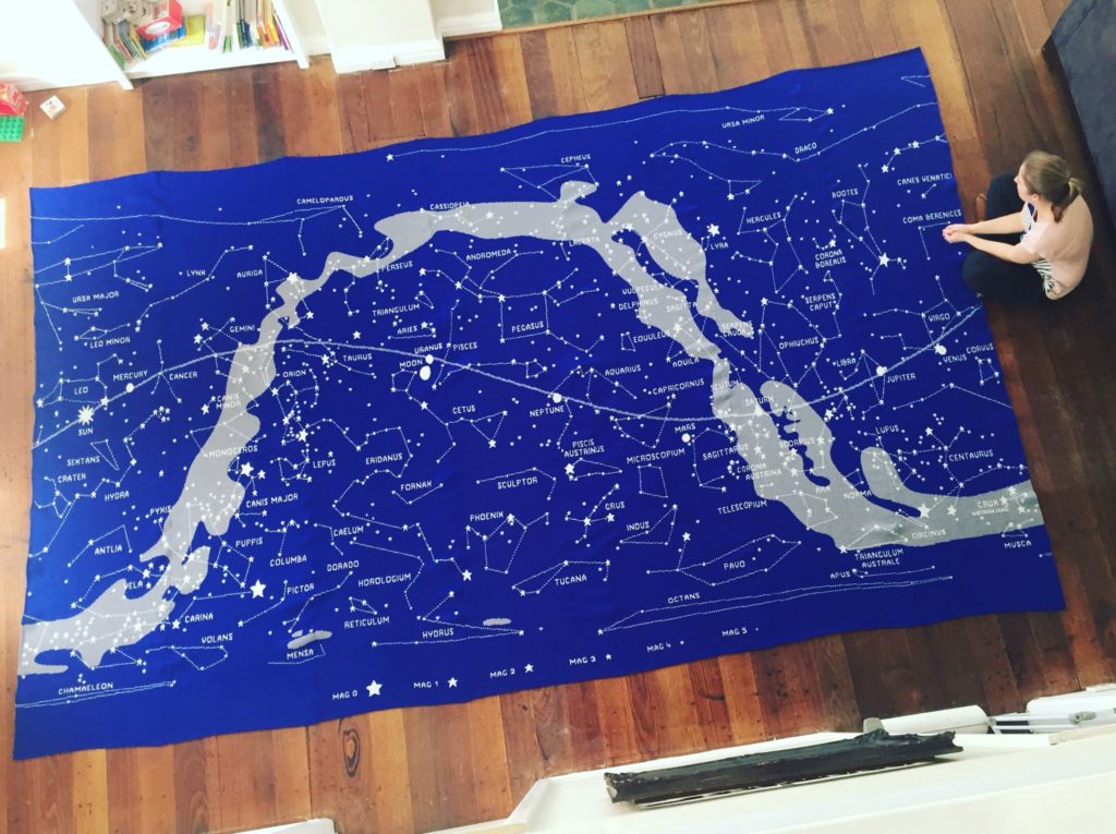 Epic Sky Chart Machine-Knit By Heart of Pluto ... Can You Find Your Favorite Constellation?