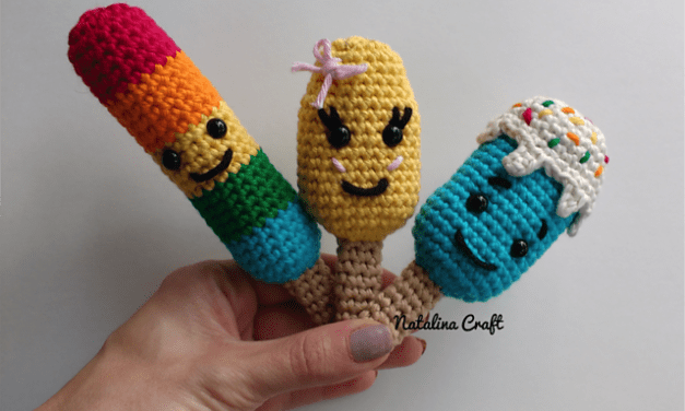 Crochet a Set of These Spunky Popsicles … Amigurumi Designed by Natalina Craft … Get the Pattern Free!