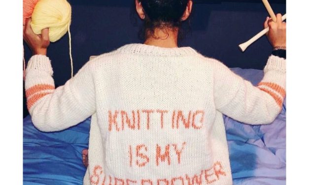 ‘Knitting Is My Superpower’ Sweater
