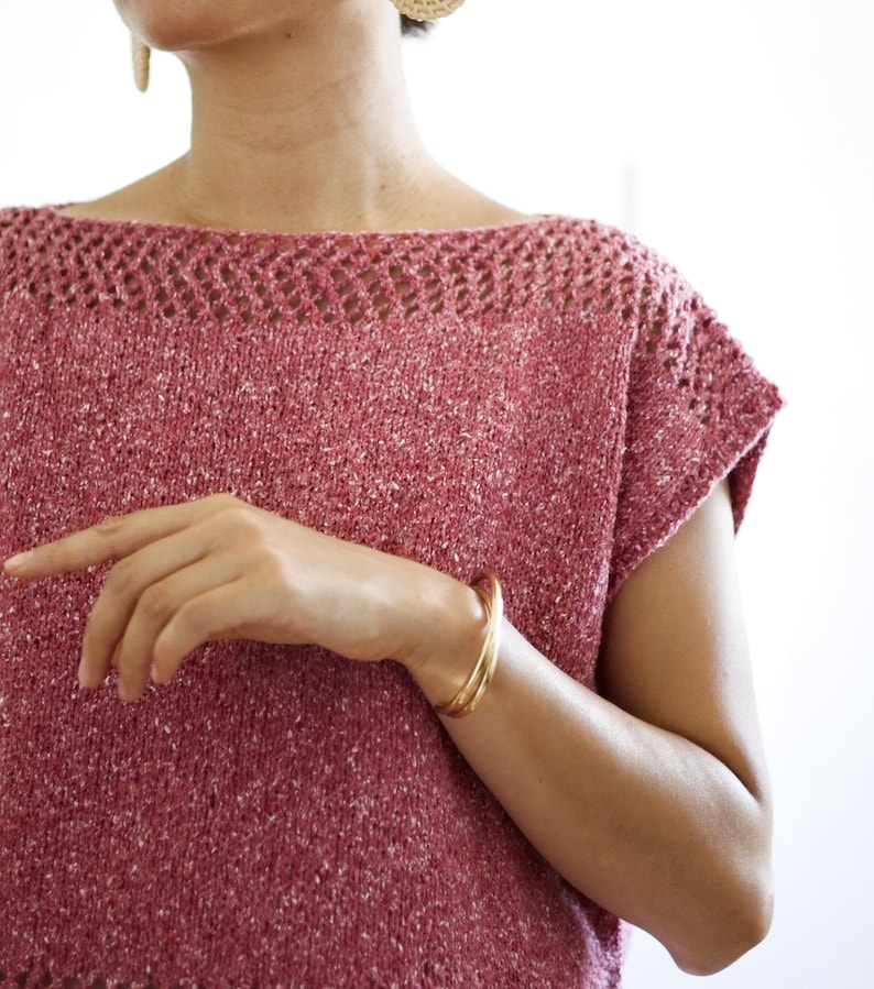 Get the knit pattern for this fun sweater from Minimi Knit Design