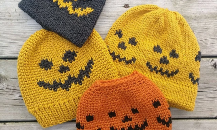 Knit or Crochet This Seasonal Jack-o-Beanie For Halloween, For Yourself or as the Perfect Gift!