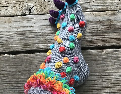 Sheila Bond’s ‘Wild Thing Monster Socks’ Are So Strange & Unique, You’ll Want To Knit a Pair