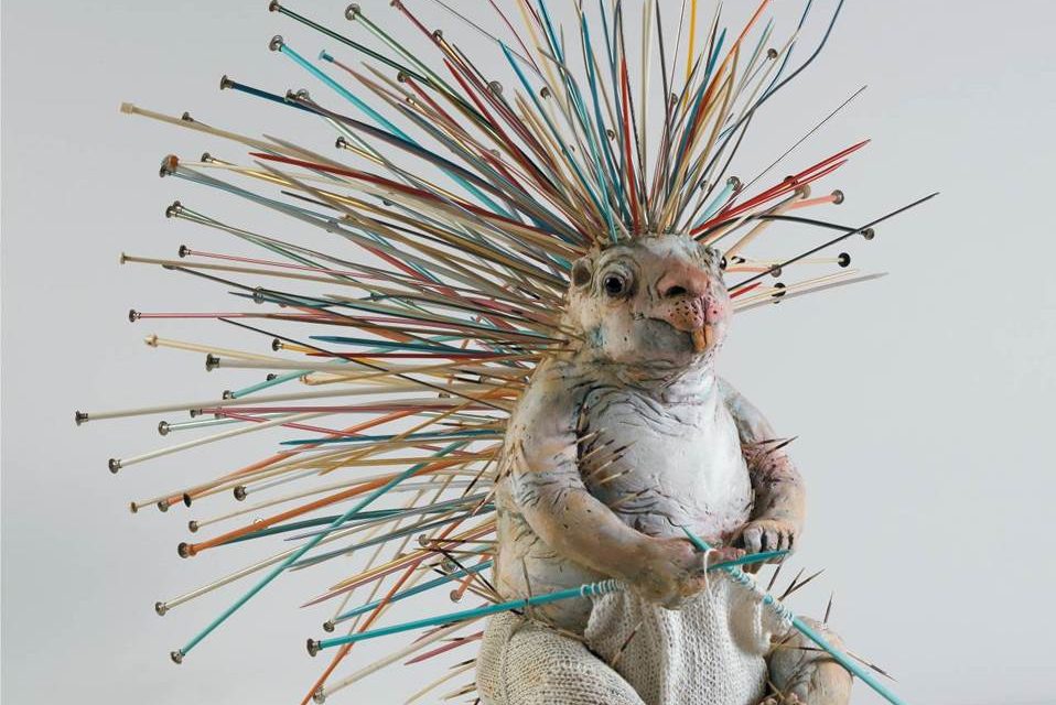 Do Porcupines Knit? In Baltimore-Based Artist Lois Hennessey’s World, Yes, They Sure Do!