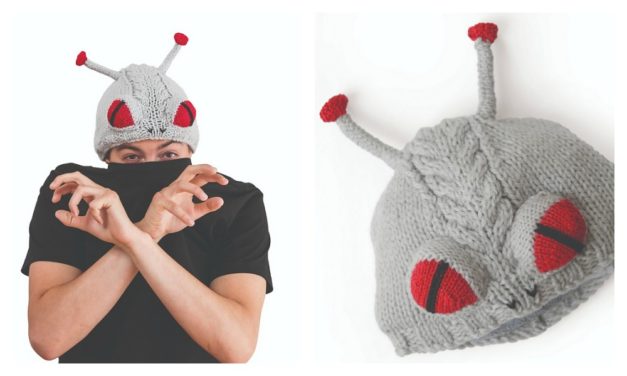 Knit an Alien Monster Beanie … FREE Pattern … EEK! Those Buggy Eyes!