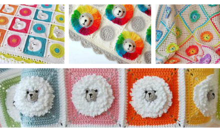 Crochet a Fun, Rainbow Lion Baby Blanket – It’s 3D!