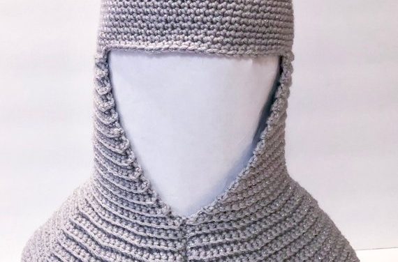 Crochet a Battle-Ready Chainmail Coif Headdress For Medieval Cosplay