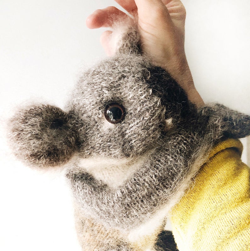 Get the pattern from Claire Garland's Dot Pebbles Knitted Creatures collection