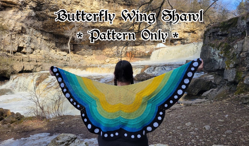 Crochet a Unique Monarch Shawl - Two Designs To Choose From!