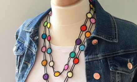 Colorful Crochet Necklace … The Pattern is Free!