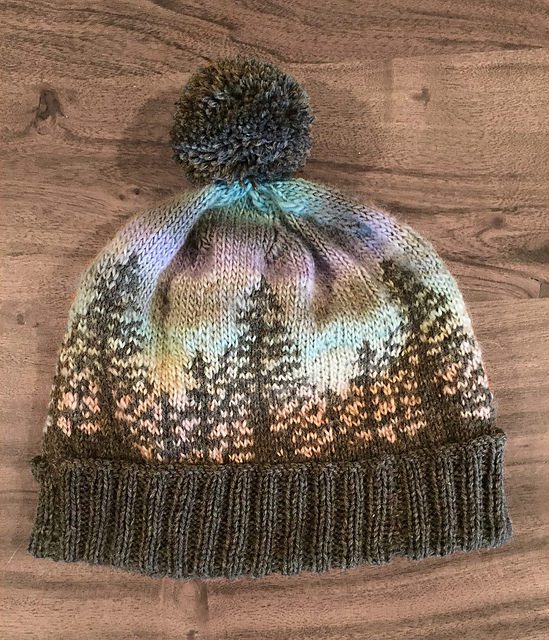 Knit a Hat That Looks Like a Bob Ross Painting …