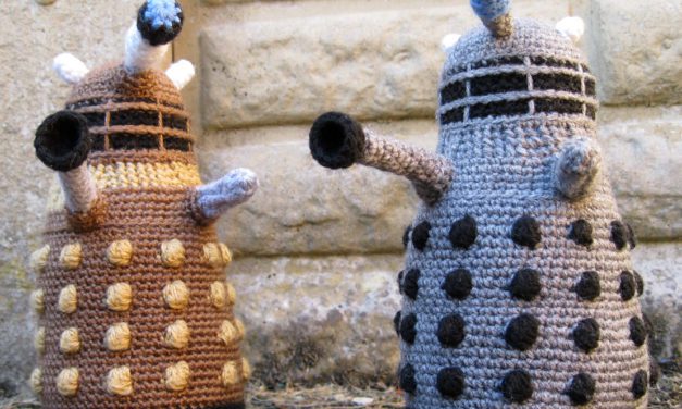 My Whovians, Who Wants To Crochet a Classic 1970s Dalek Amigurumi? The Pattern Is Free!