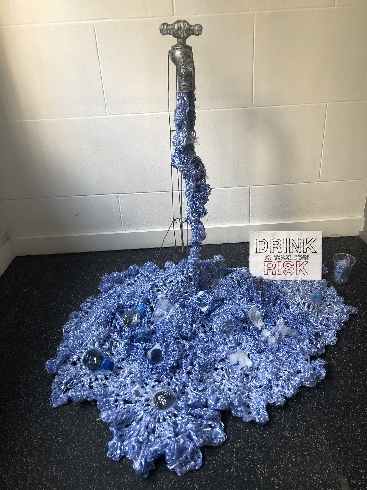 'Drink at Your Own Risk' ... Crochet Art To Bring Awareness to Microplastic Particle Pollution