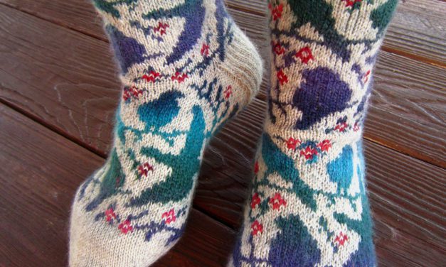 Knit a Pair of Awesome Socks, They Have Birds On Them and the Pattern is FREE!