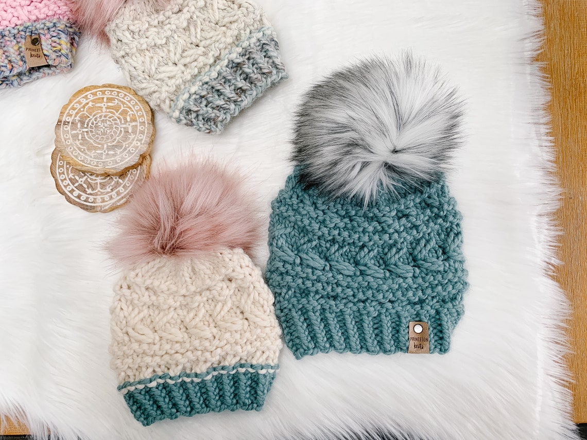 Knit a Bulky Hat With a Funky Design, Works Up Fast!