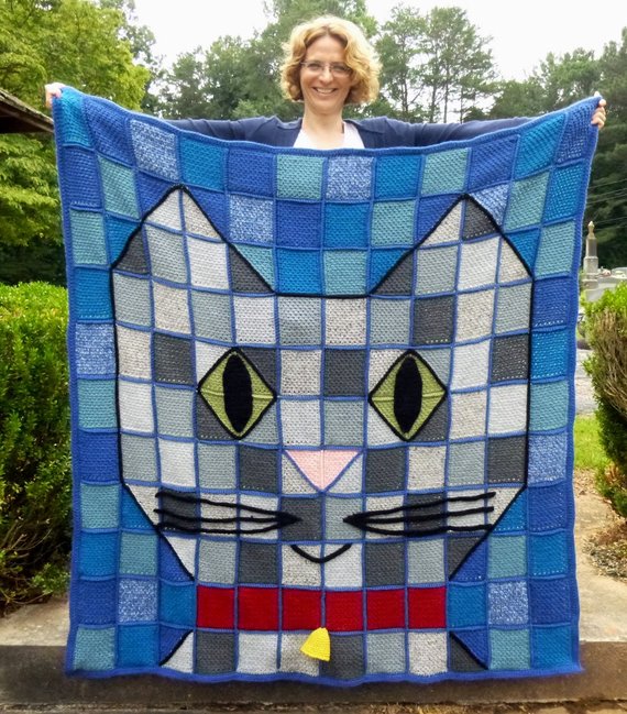 Crochet a Beautiful, Adorable and Unique Cat Throw Blanket