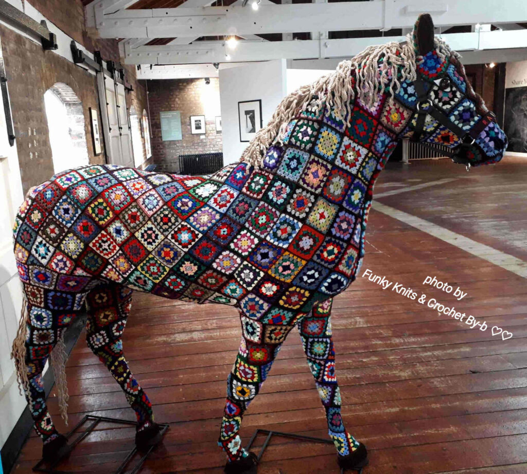 Check Out This Crafty Horse Covered In Crochet Granny Squares ... It's More Than Just Art!